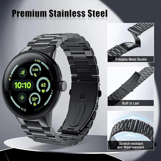 🌟 Stainless Steel Watch Band for Google Pixel Watch 🌟