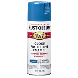 12 OZ Stops Rust Protective Enamel Spray Paint - Gloss Royal Brown