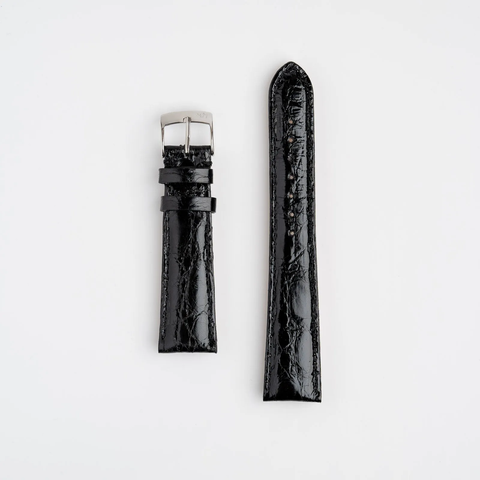 Amadeus Black Crocodile Watch Strap