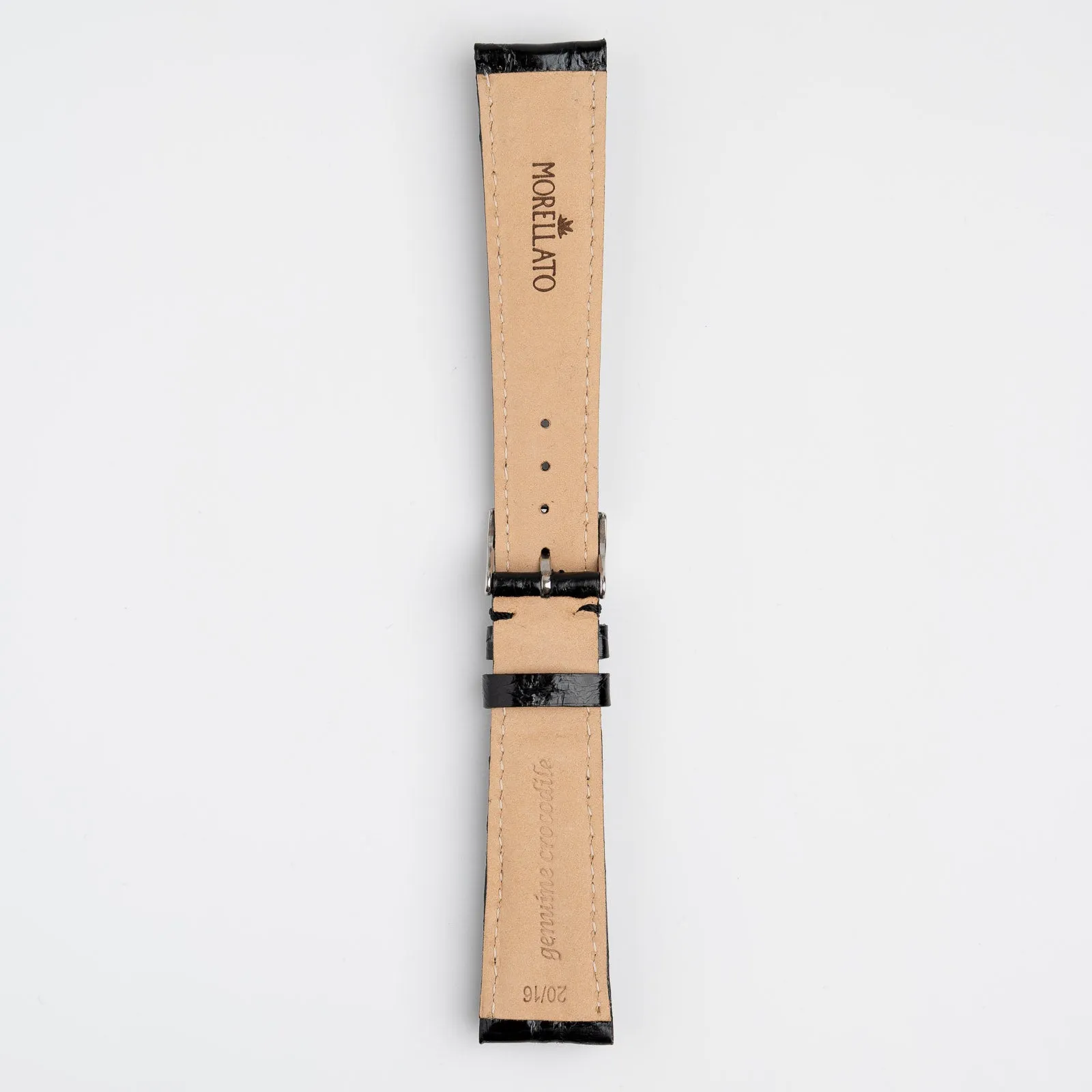 Amadeus Black Crocodile Watch Strap