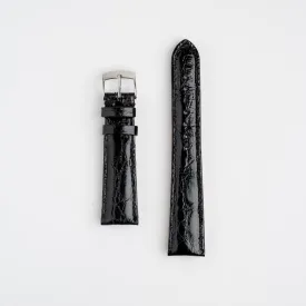 Amadeus Black Crocodile Watch Strap