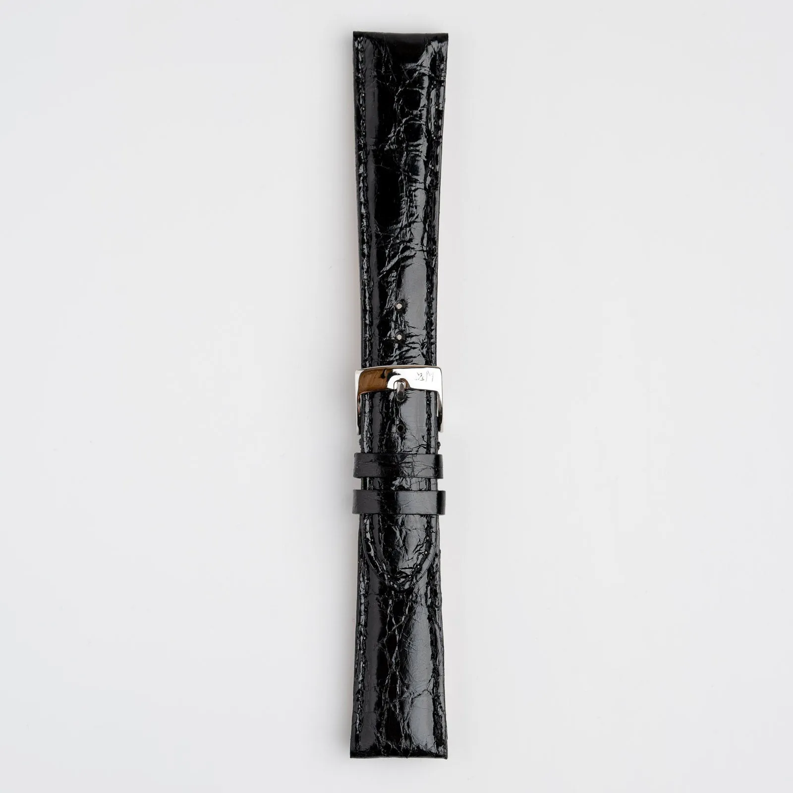 Amadeus Black Crocodile Watch Strap
