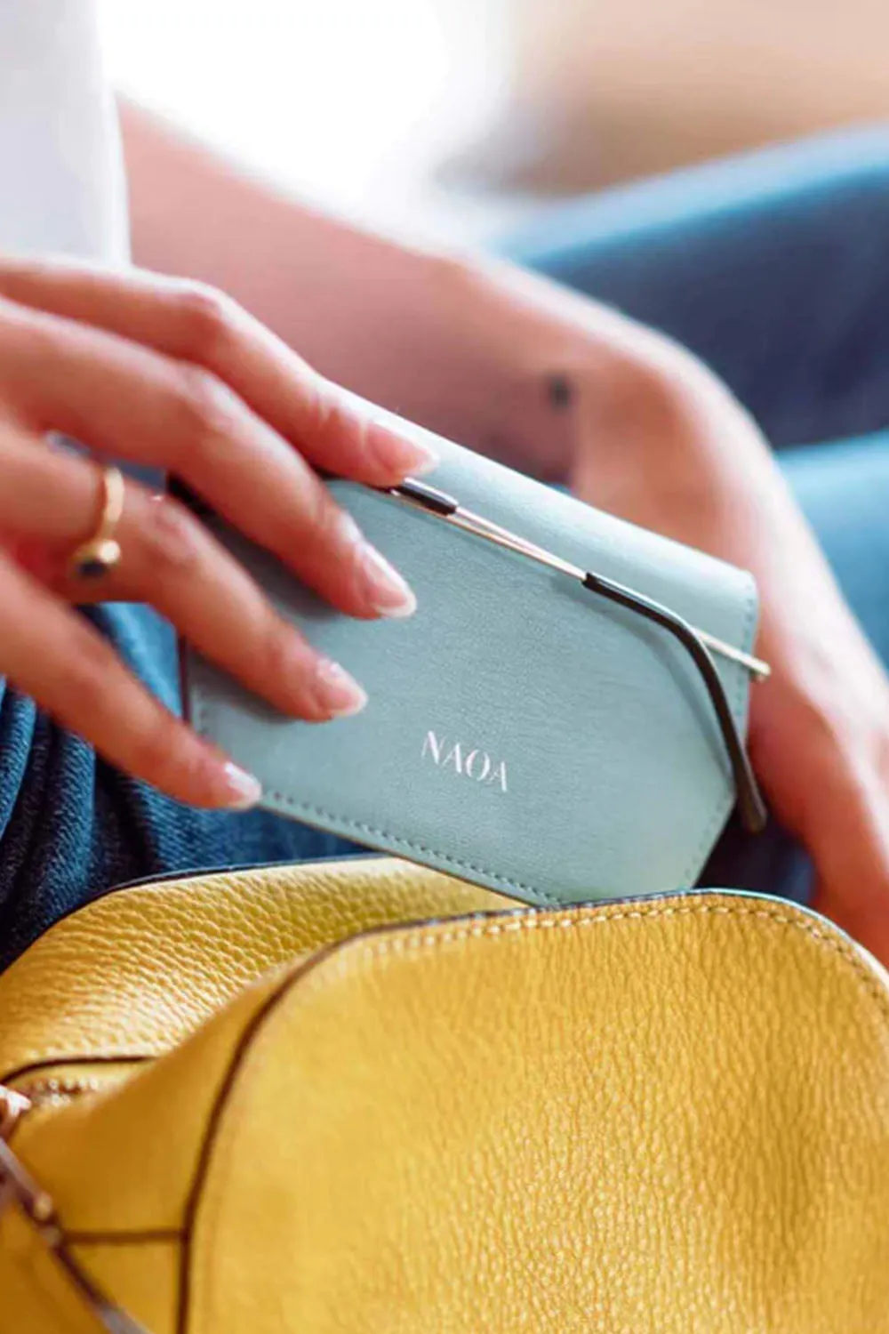 Apple Leather Slim Glasses Case