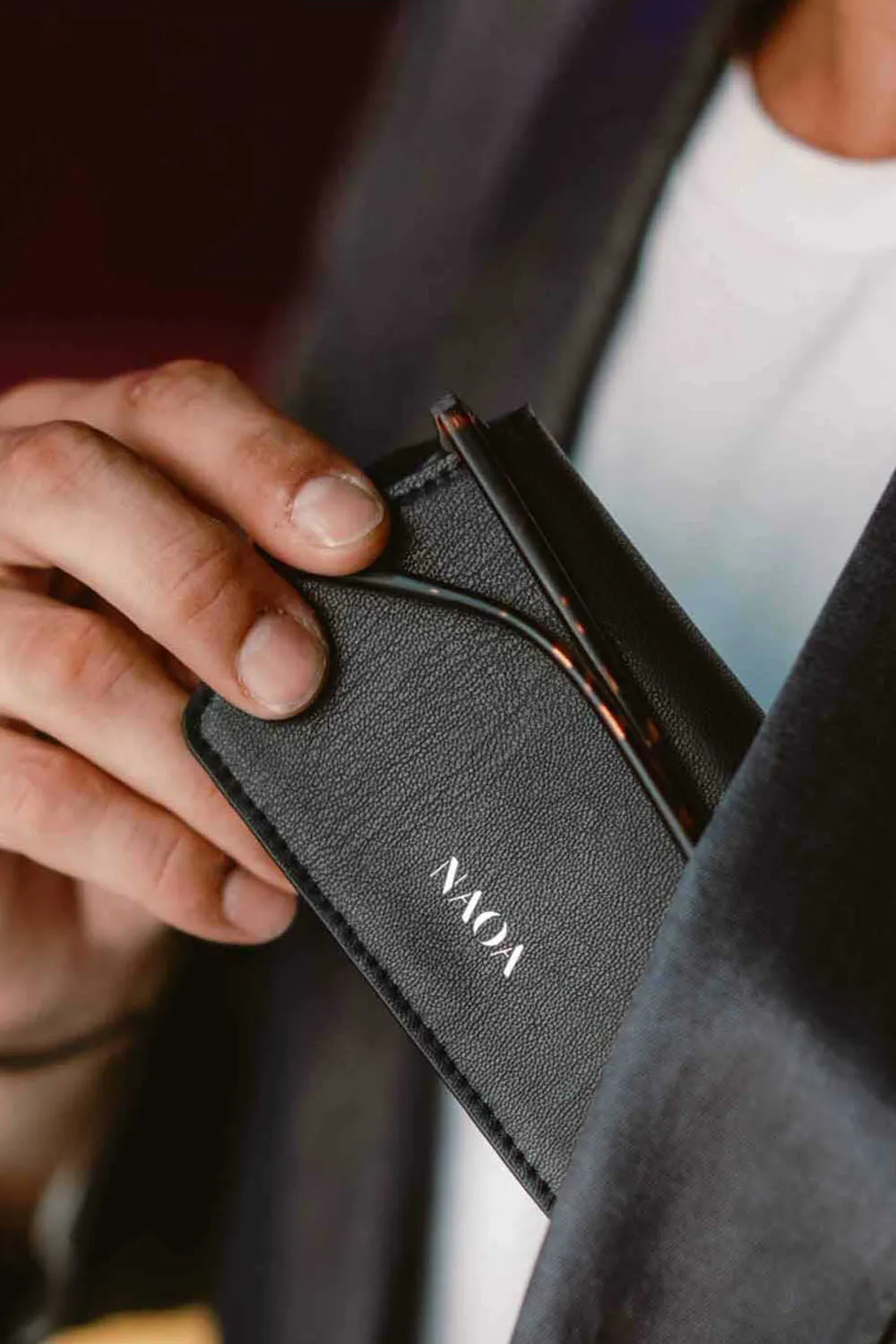 Apple Leather Slim Glasses Case