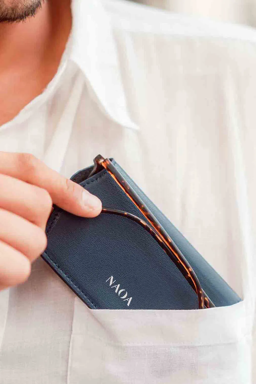 Apple Leather Slim Glasses Case