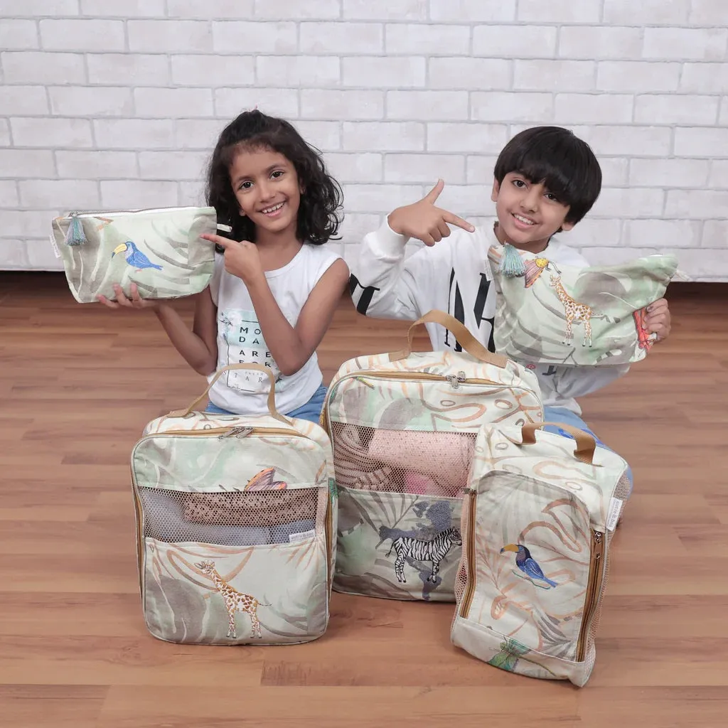 Baby It's Wild World Organizer Bags (Set of 5) Small Organizer Bag   Big Organizer Bag   Shoe Bag   Small Pouch   Big Pouch