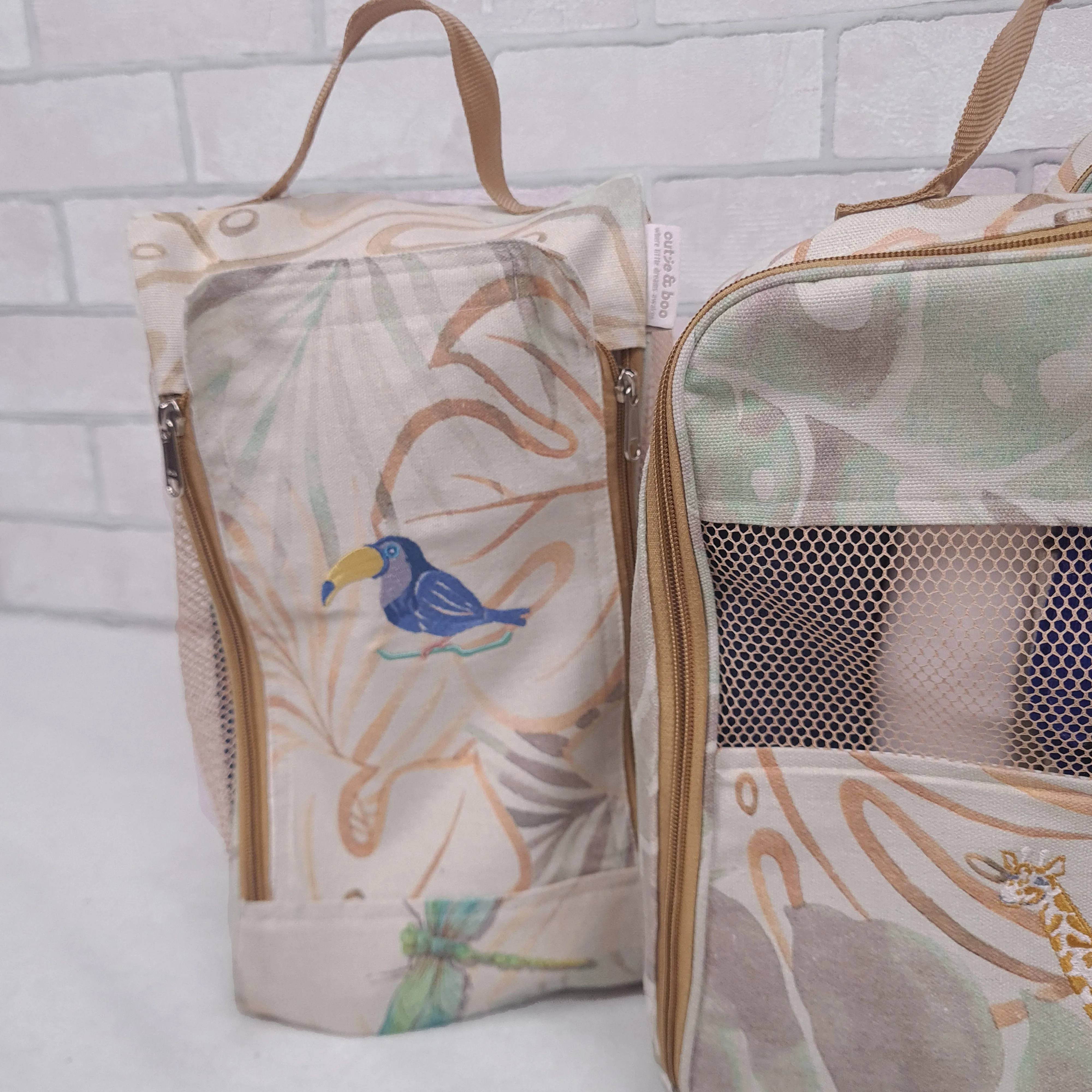 Baby It's Wild World Organizer Bags (Set of 5) Small Organizer Bag   Big Organizer Bag   Shoe Bag   Small Pouch   Big Pouch