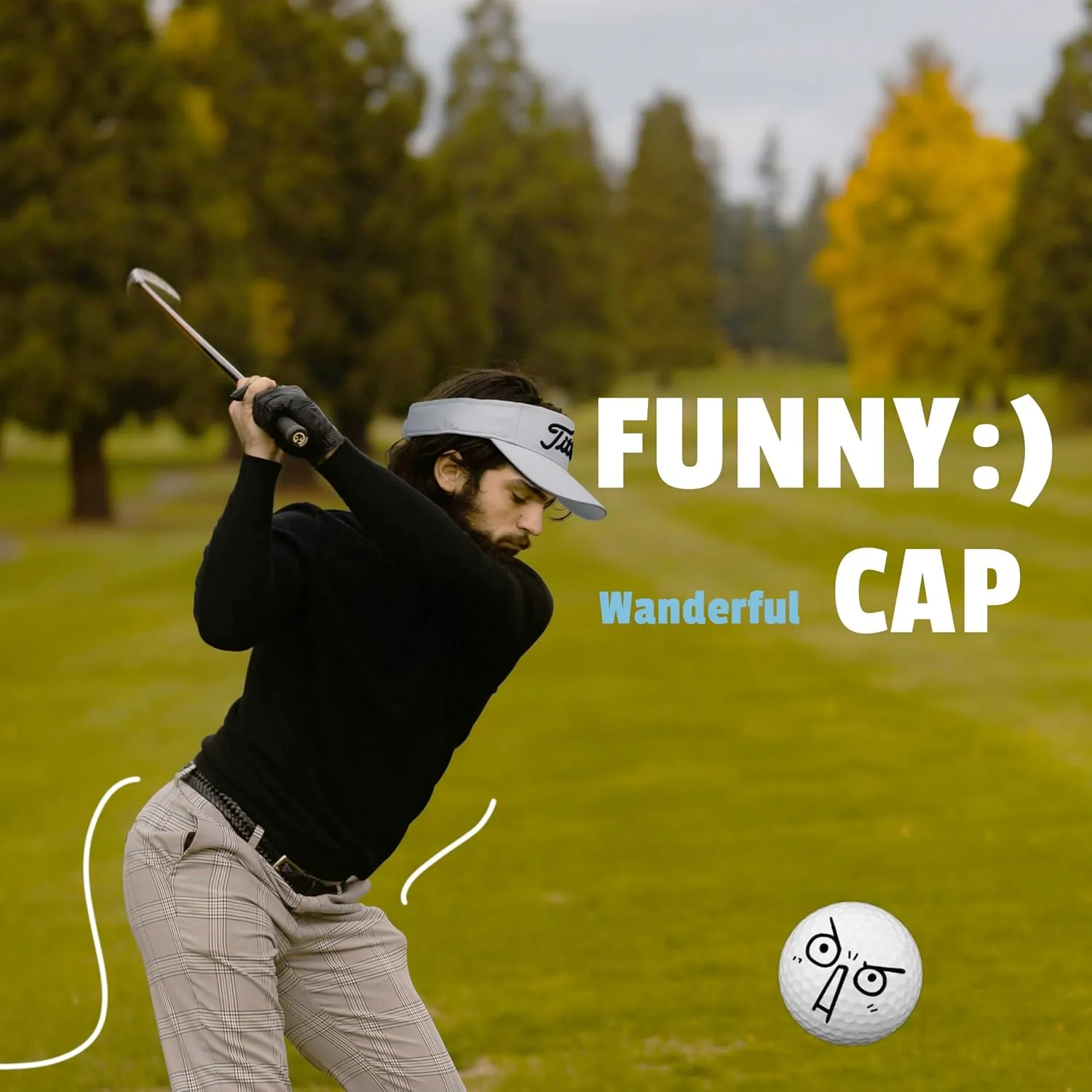 Bamveio Funny Golf Visors Hats for Men Women,Golf Gifts for Adults Humor