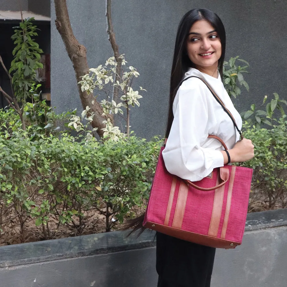 Burgundy Book Tote