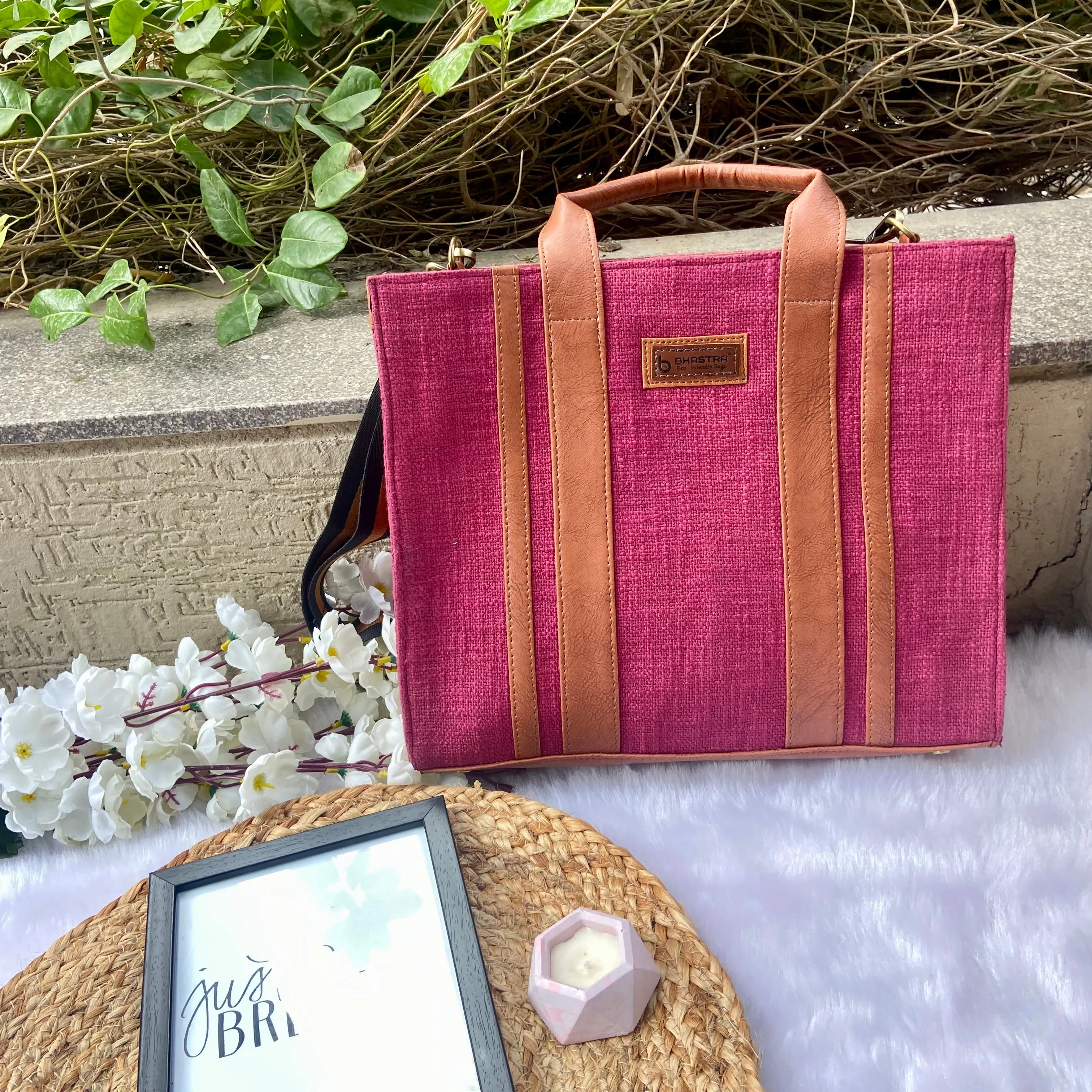 Burgundy Book Tote