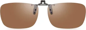 CAXMAN Polarized Clip On Sunglasses Over Prescription Glasses for Men Women UV Protection