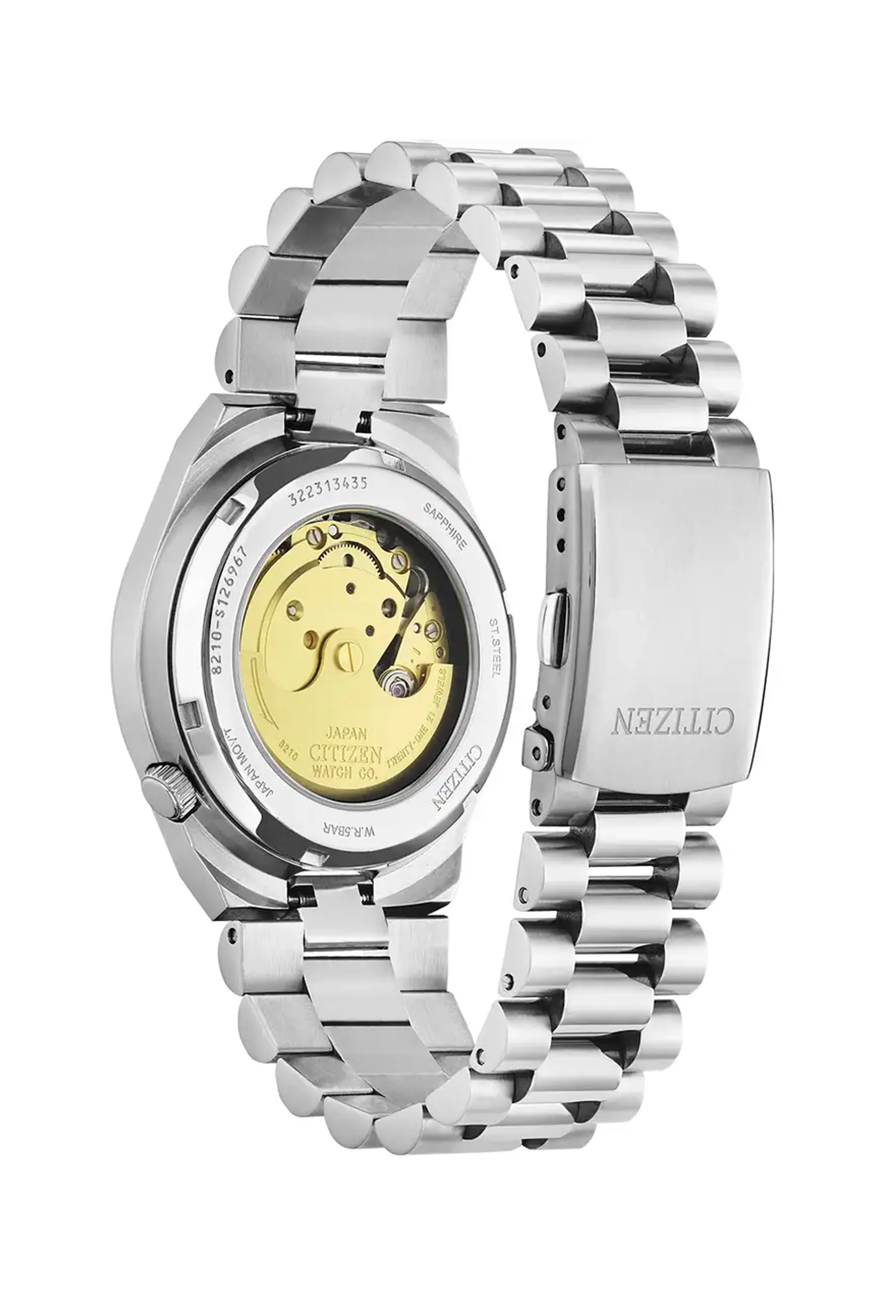 Citizen Gents Tsuyosa Black Dial Automatic Bracelet Watch Stainless Steel