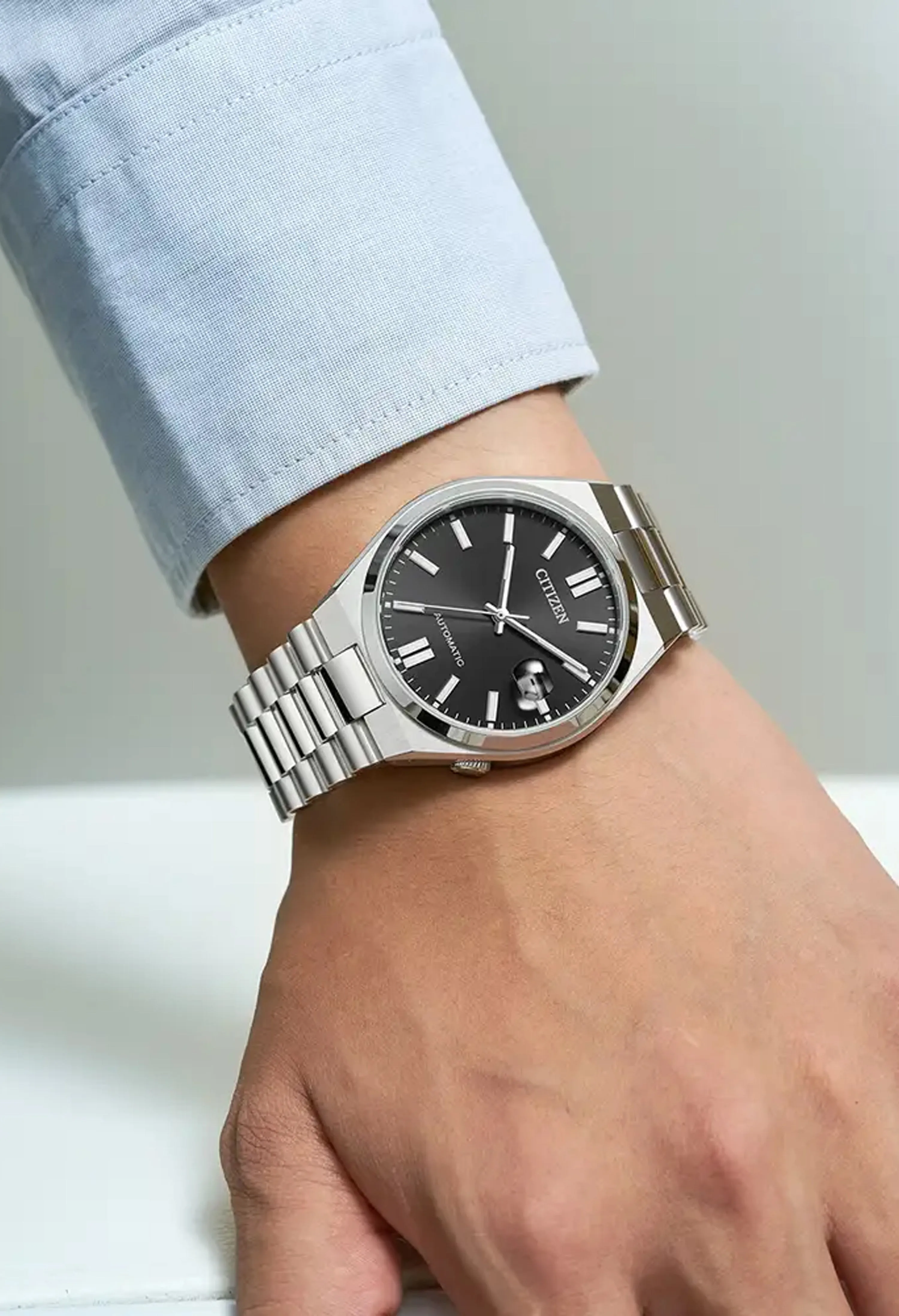 Citizen Gents Tsuyosa Black Dial Automatic Bracelet Watch Stainless Steel