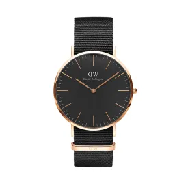 Classic 40mm Cornwall - Black & Rose Gold Watch