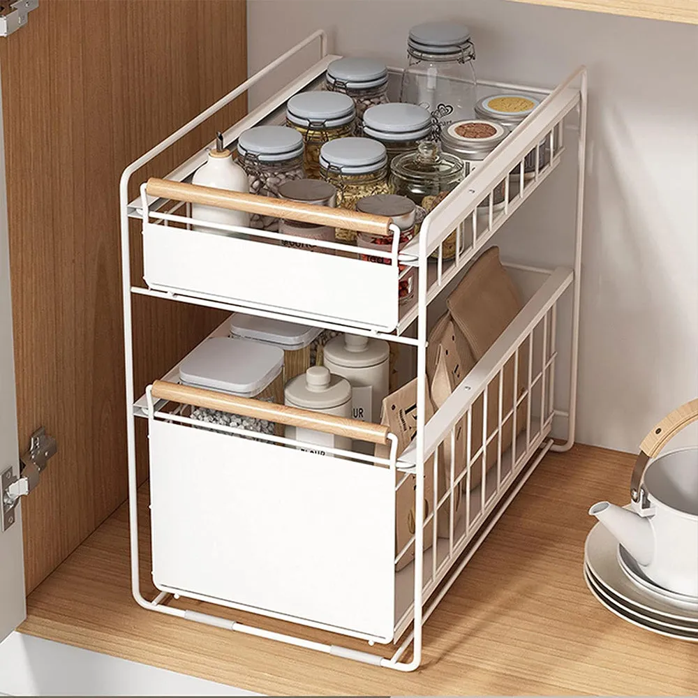 Contemporary Dual Storage Cart Organiser