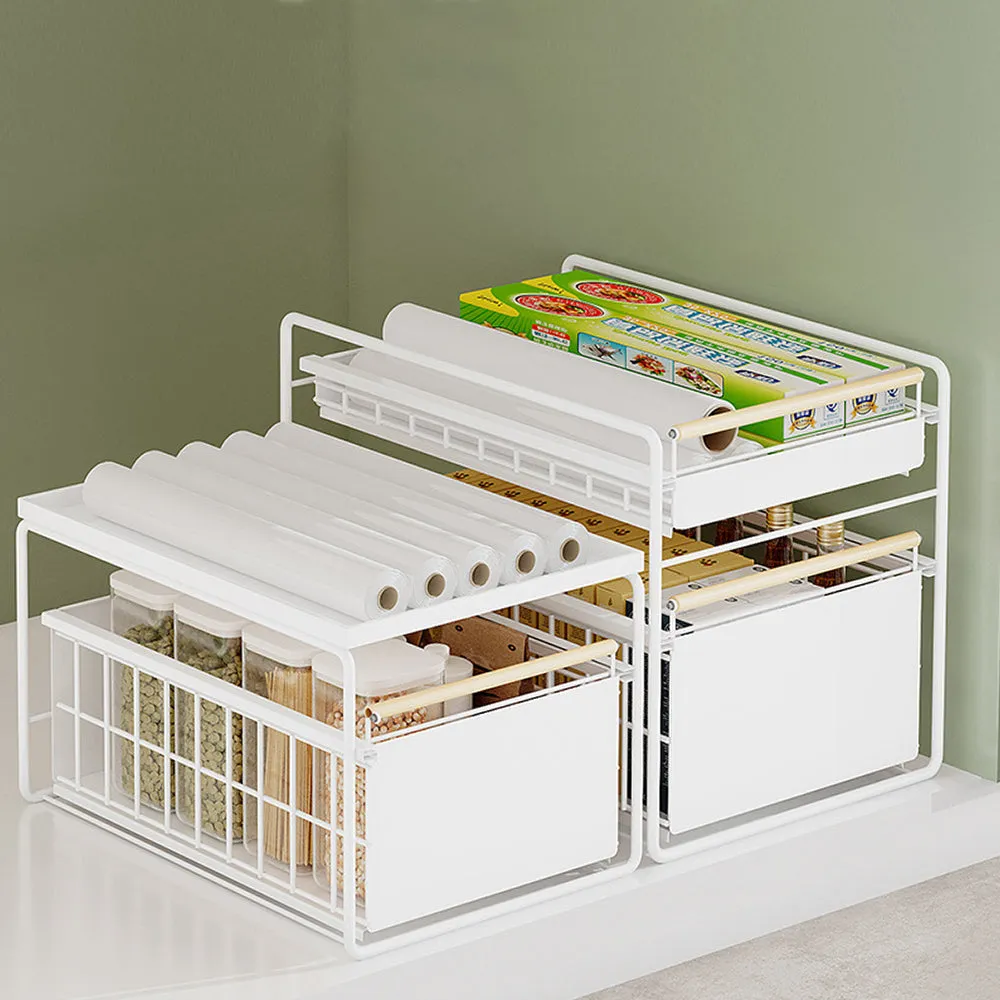 Contemporary Dual Storage Cart Organiser