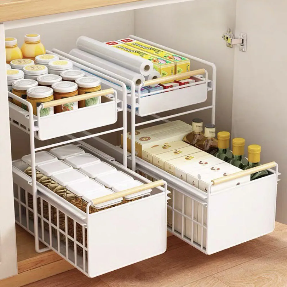 Contemporary Dual Storage Cart Organiser