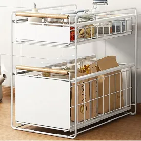 Contemporary Dual Storage Cart Organiser