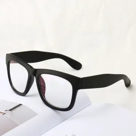 Cubojue Unisex Full Rim Big Square Tr 90 Titanium Reading Glasses 5116