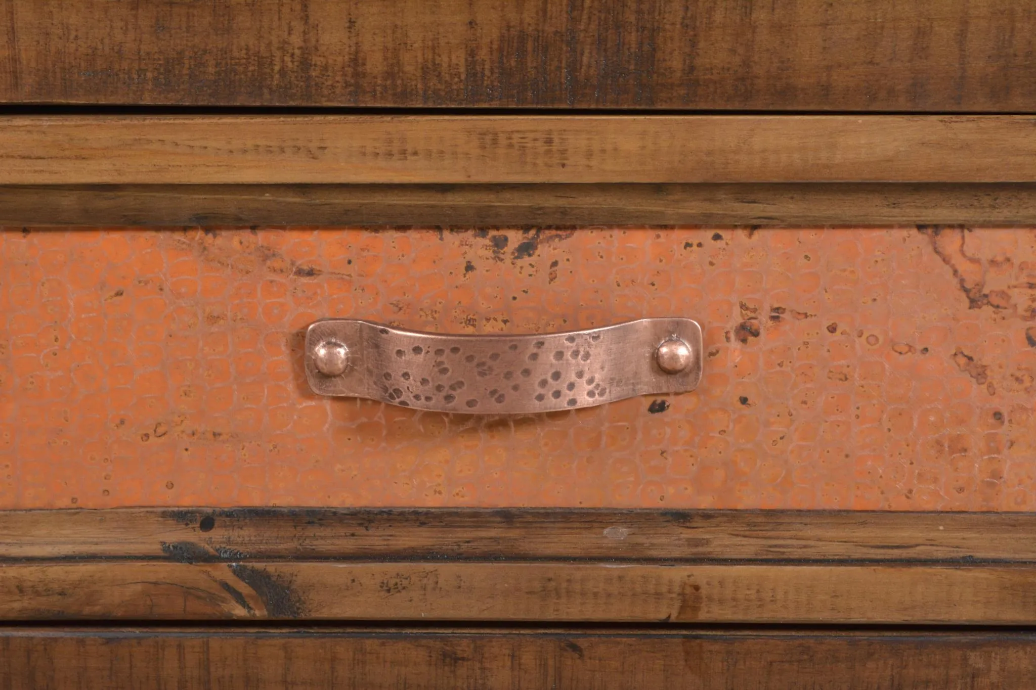 Elements Collection Copper Panel Dry Bar - 76"
