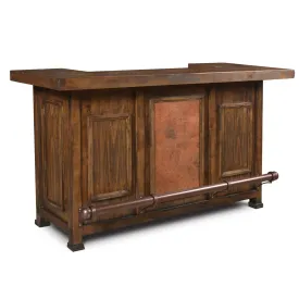 Elements Collection Copper Panel Dry Bar - 76"