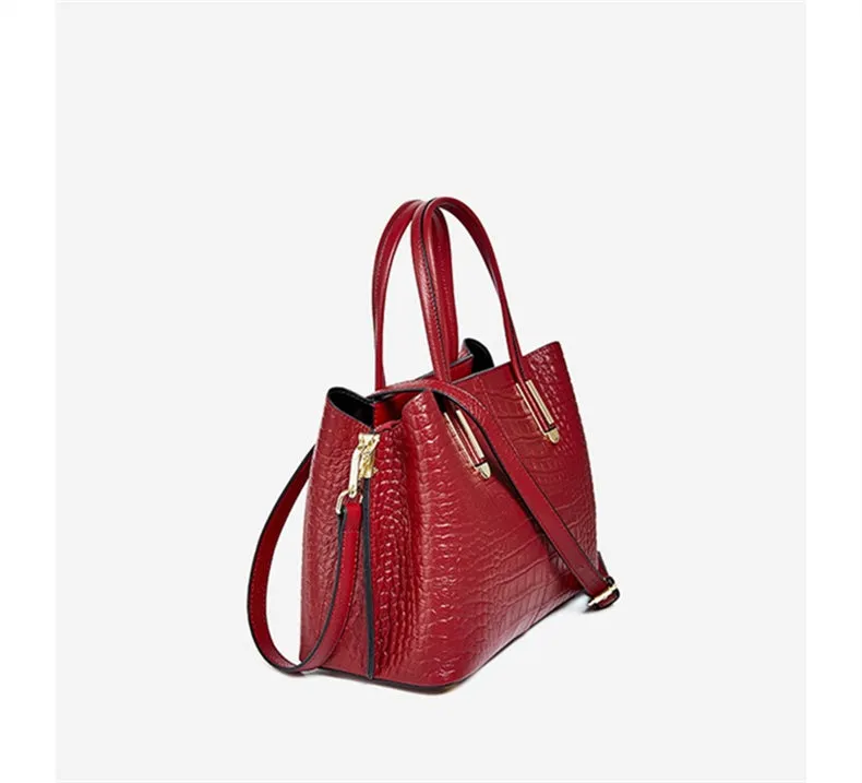 Erika Woman Leather Tote Handbag