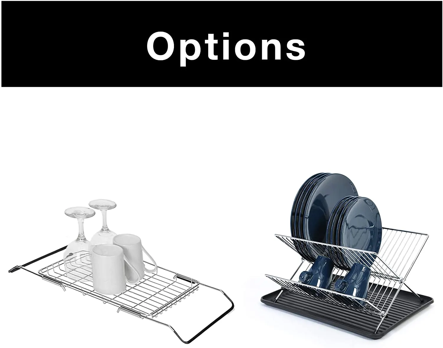 Expandable Dish Drainer with Adjustable Arms