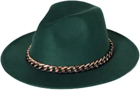 Fedora Hat for Men Women Solid Color Fedora Hat Wide Brim Jazz Hat Autumn Winter Panama Hat