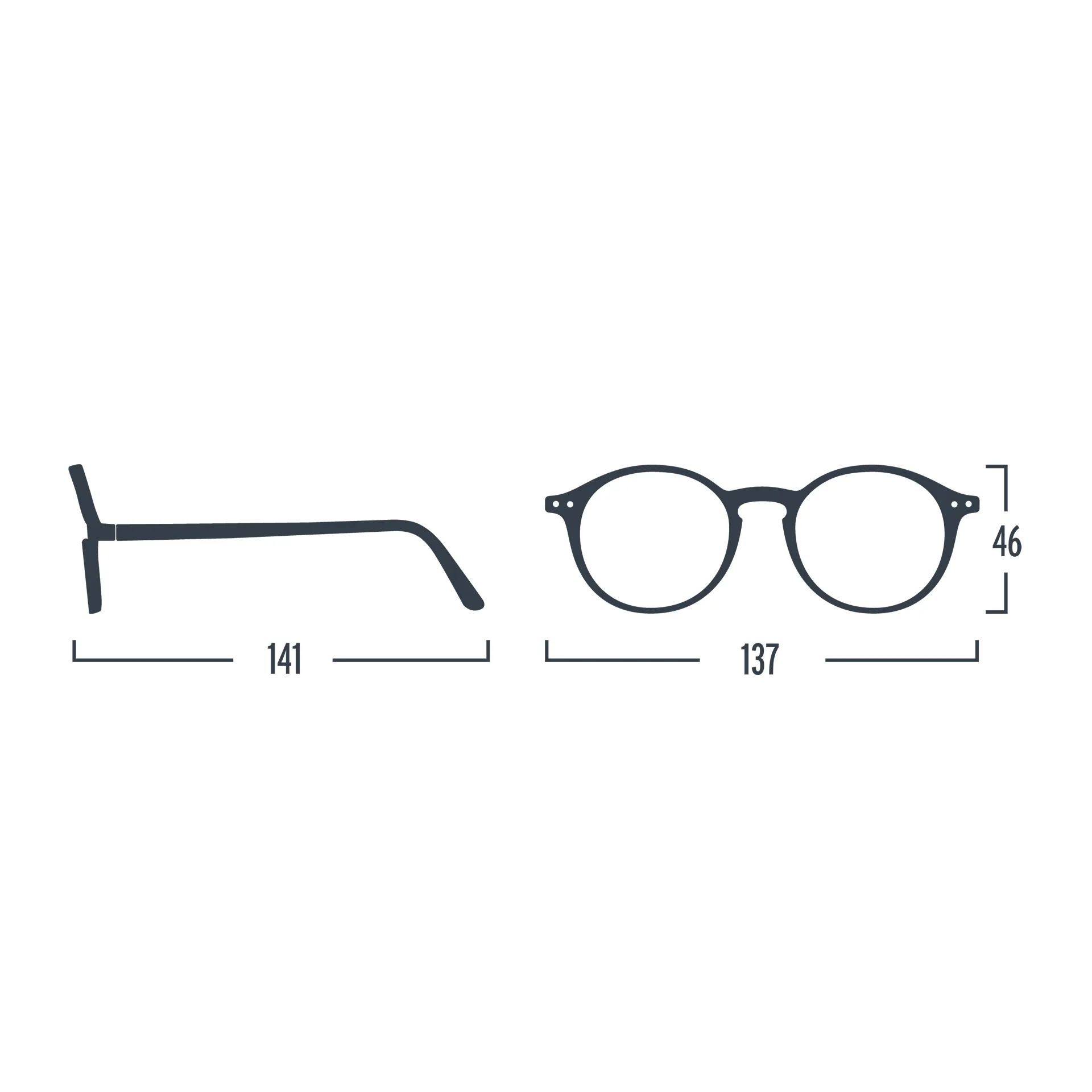 Frozen Blue #D Reading Glasses by Izipizi