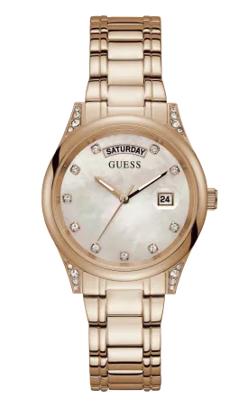Guess Ladies Rose Gold Date Watch - GW0047L2