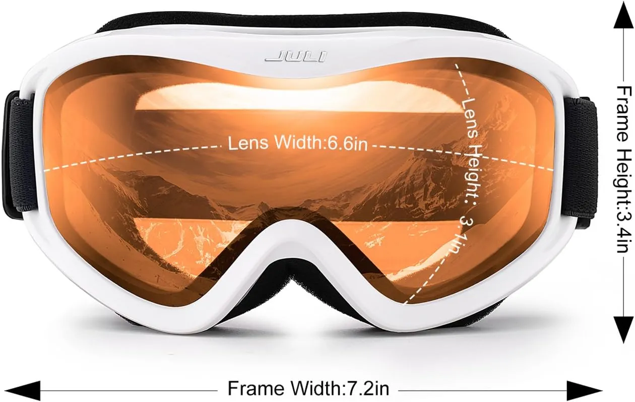 Juli Ski Goggles,Snow Snowboard Goggles Men Women Snowmobile Skiing Skating