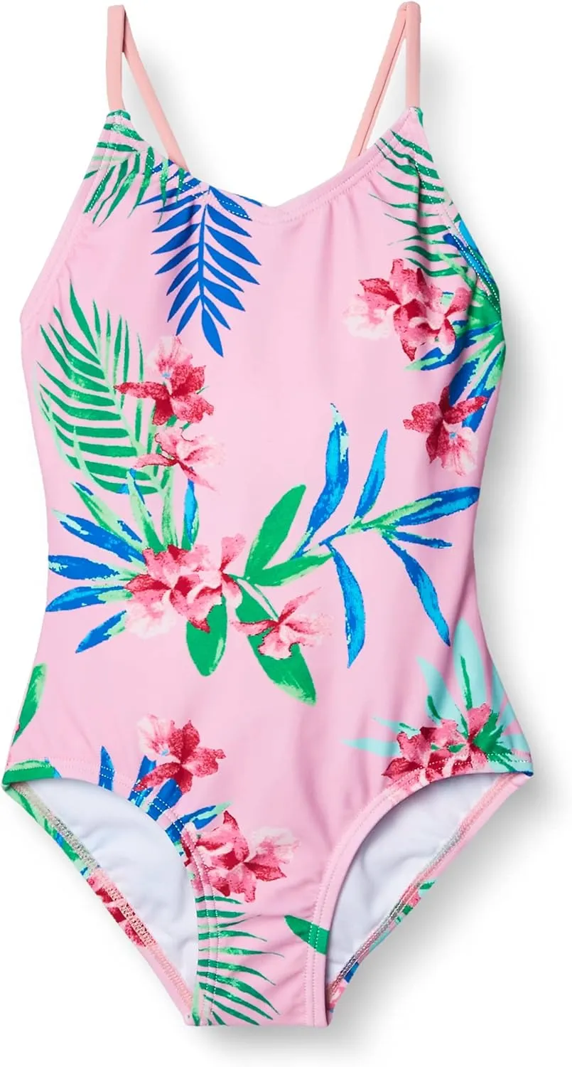 Kanu Surf Girls' Daisy Beach Sport one Piece Swimsuit