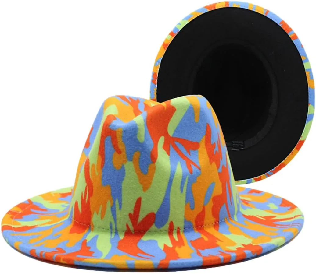 Men Wide Brimmed Fedora Jazz Top Hat Women Weddings Party Formal Dress Cap Cowboy Trilby