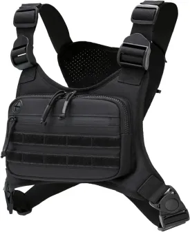 Minimalist Chest Bag For Men and Women, Chest Bag Vest For Running, Cycling. EDC Chest Pack Rig For Sports and Workouts