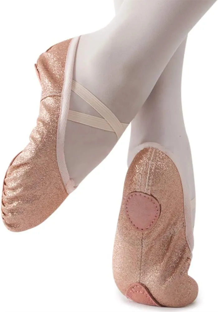 MSMAX Ballet Shoes Wedding Party Dance Flats for Girls (Toddler/Little Kid/Big Kid)