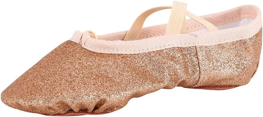 MSMAX Ballet Shoes Wedding Party Dance Flats for Girls (Toddler/Little Kid/Big Kid)