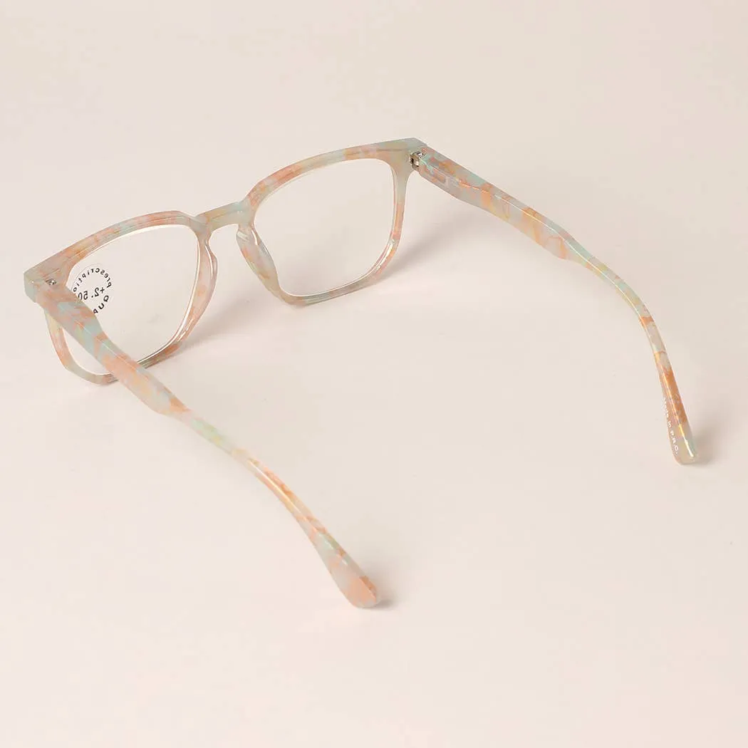 Multicolored Frame Blue-Light Reading Glasses