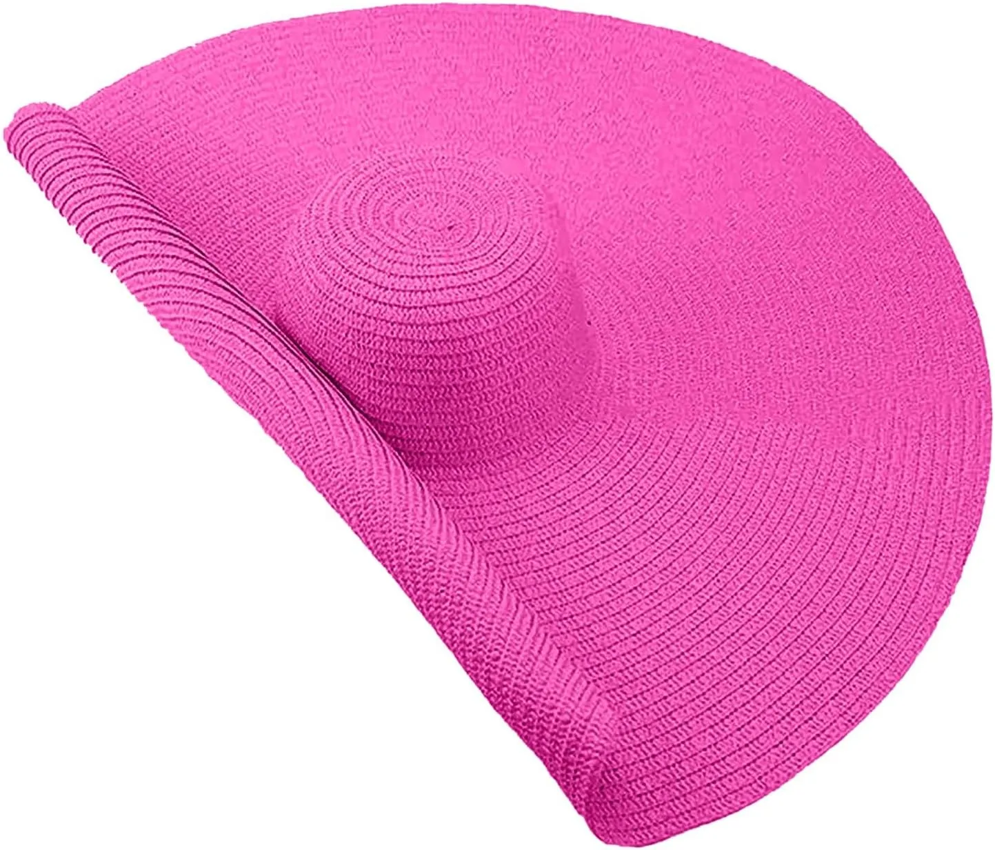 Oversized Beach Straw Hat for Women Western Wide Brim Summer Cowboy Sun Hat Packable Vacation Trendy Fedora Hat