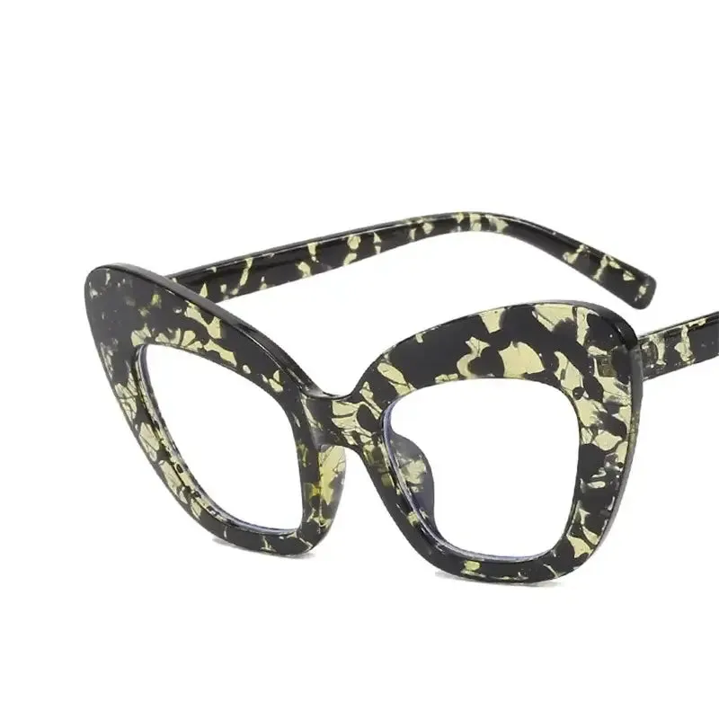 Oversized Cat Eye Clear Glasses