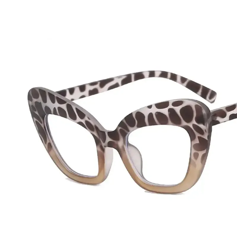 Oversized Cat Eye Clear Glasses