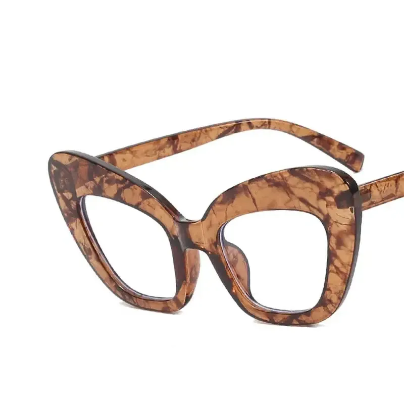 Oversized Cat Eye Clear Glasses