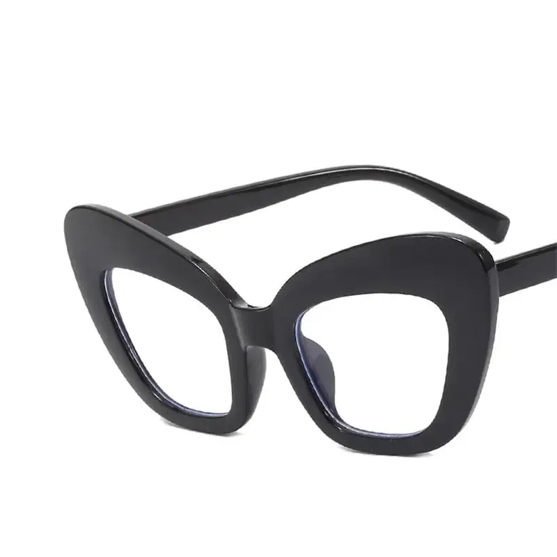 Oversized Cat Eye Clear Glasses