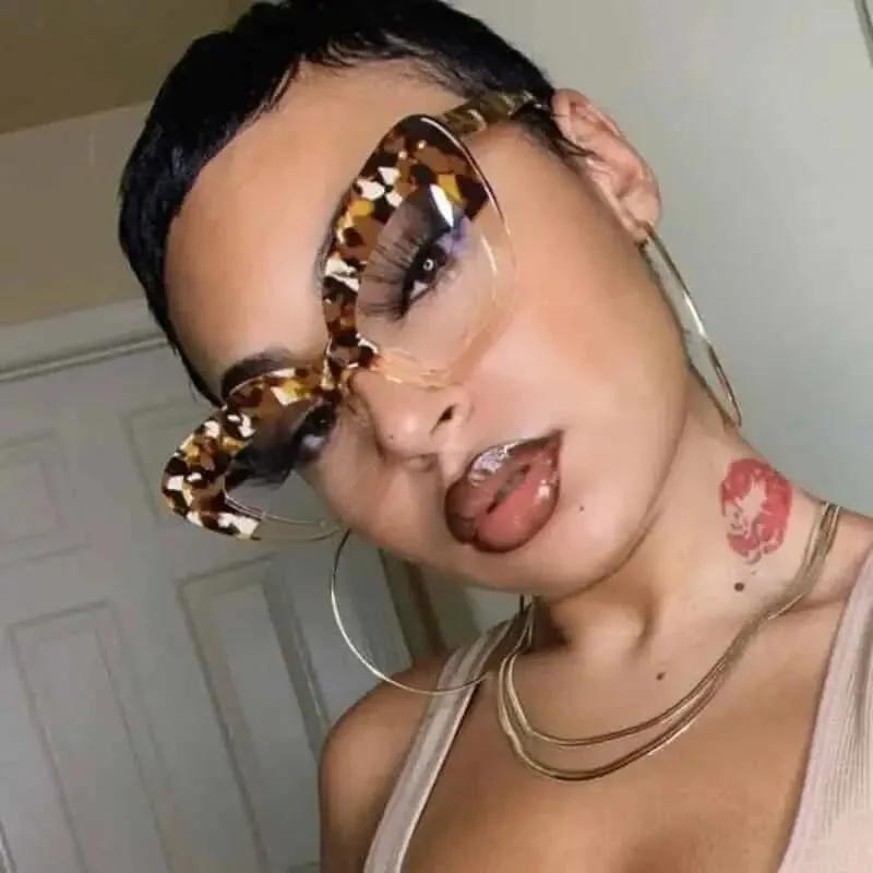 Oversized Cat Eye Clear Glasses