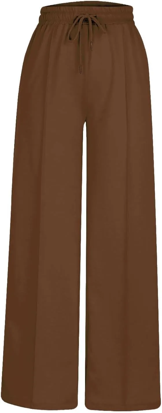Oversized Wide Leg Sweatpants Women High Waisted Yoga Joggers with Pockets Joggers Sport Workout Active Baggy Trousers