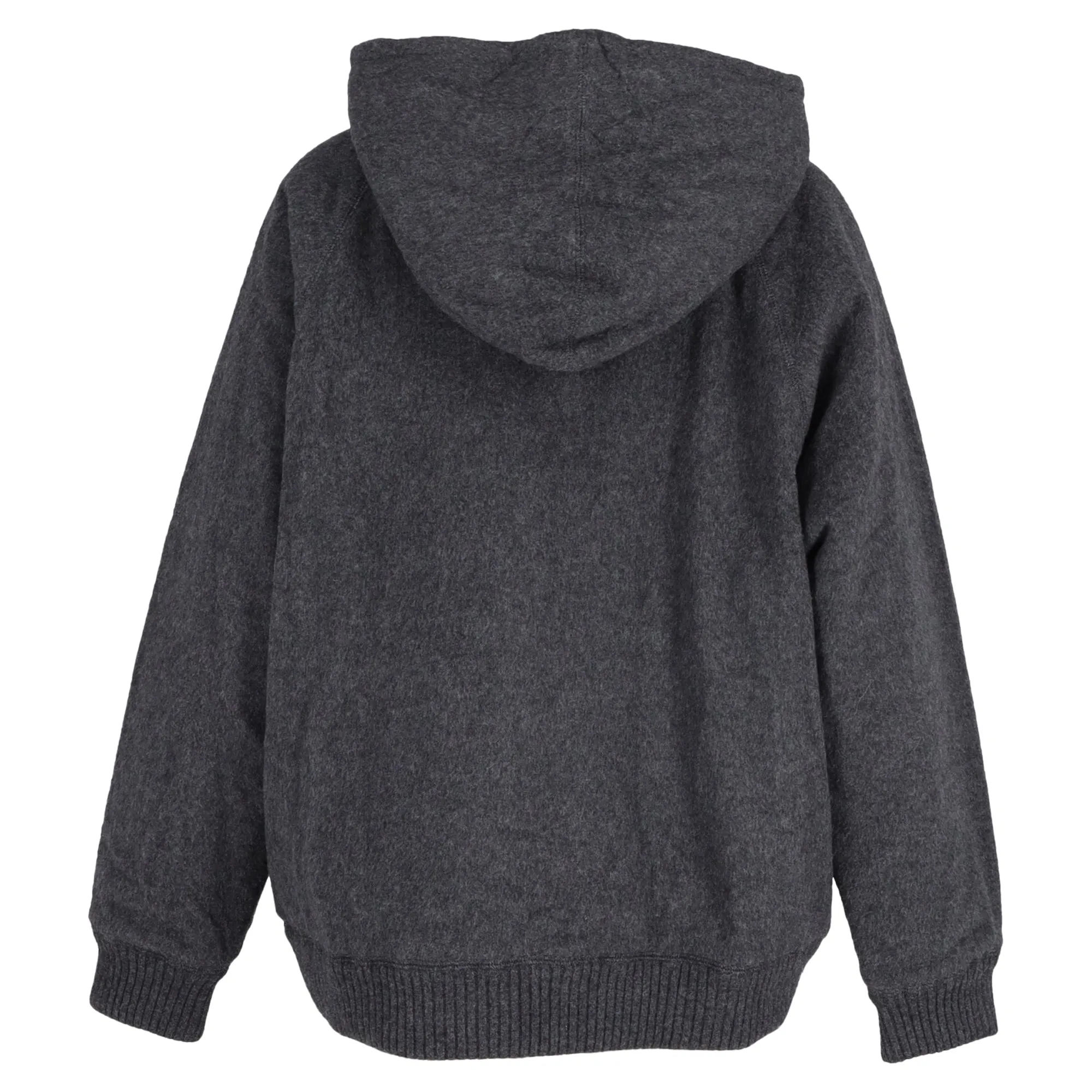 Prada Oversized Hooded Jacket in Grey Cashmere
