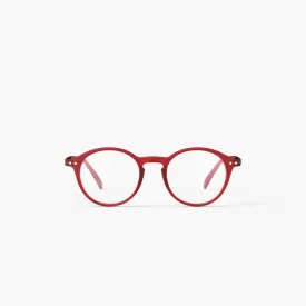 Reading Glasses  1 Round in Rosy Red Style D