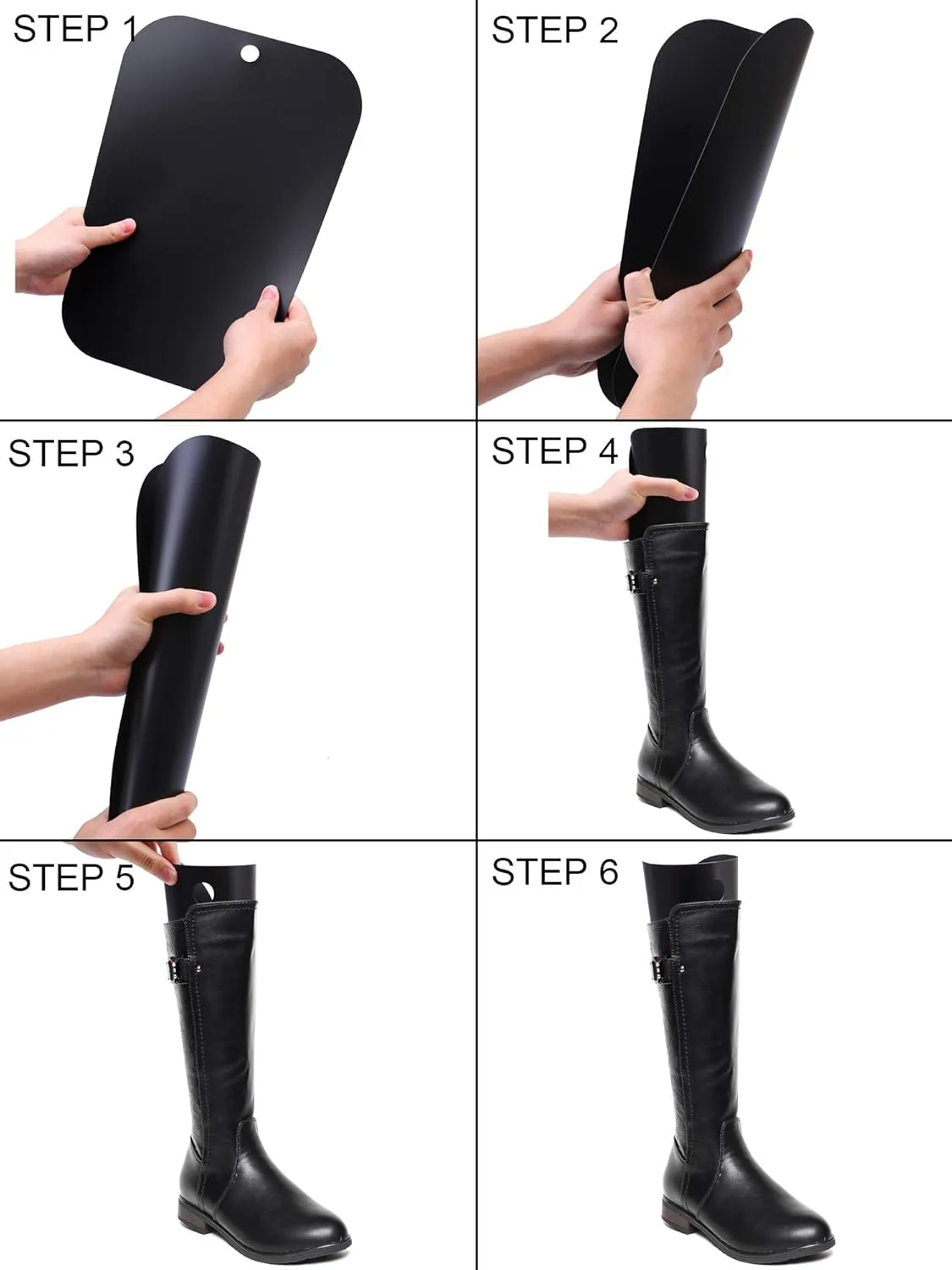 Ruisita 10 Pieces (5 Pairs) Boot Shaper Form Inserts Boots Tall Support for Women and Men