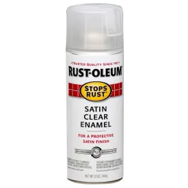 Rust-Oleum® 285092 Stops Rust® Protective Enamel Spray Paint, Satin Clear, 12 Oz