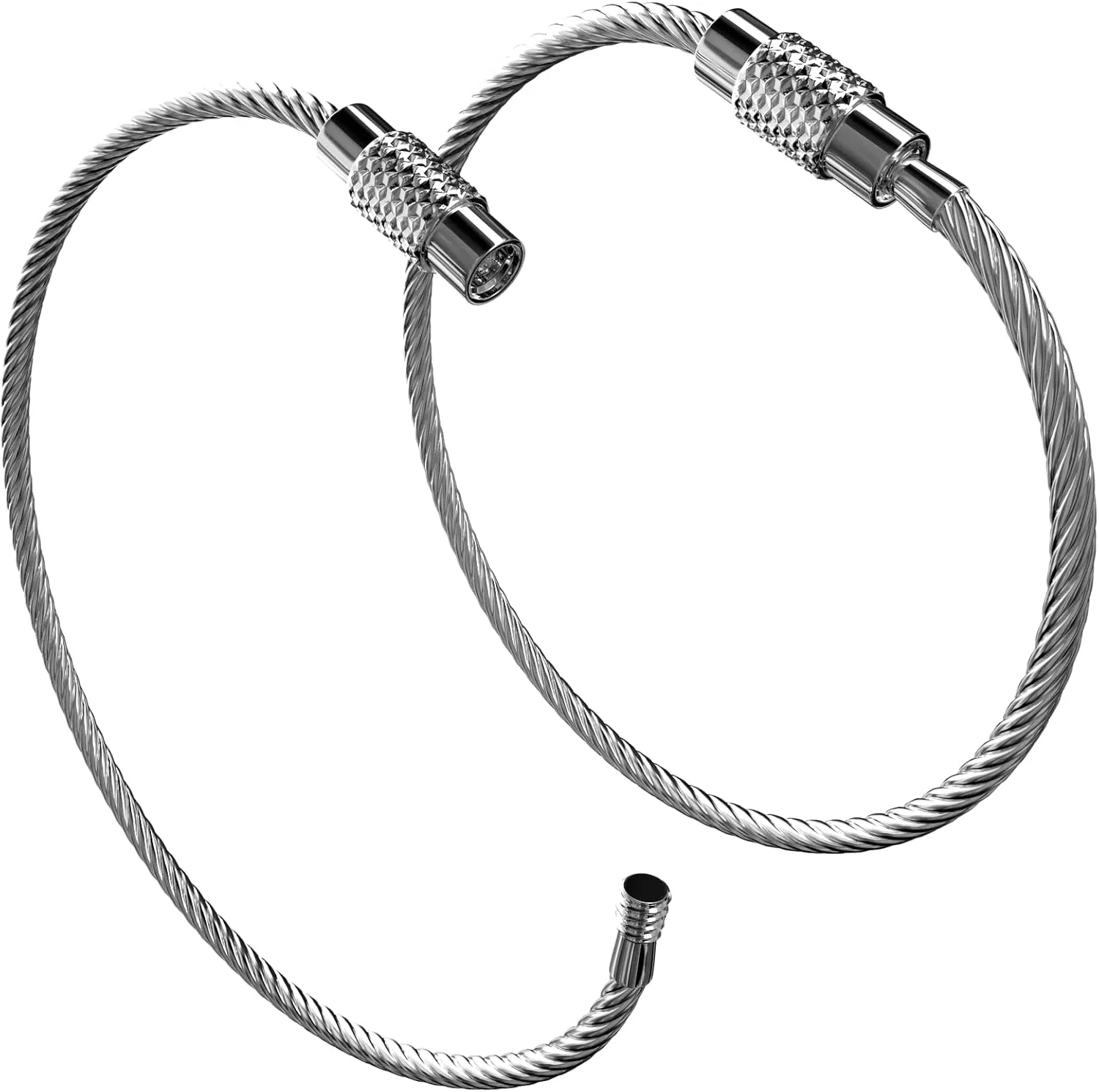 Shacke Initial Luggage Tag with Full Privacy Cover and Stainless Steel Loop  (Letter A)