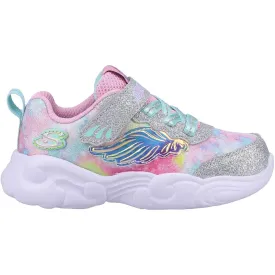 Skechers Infant Girls Unicorn Storm Sports Trainers - Silver